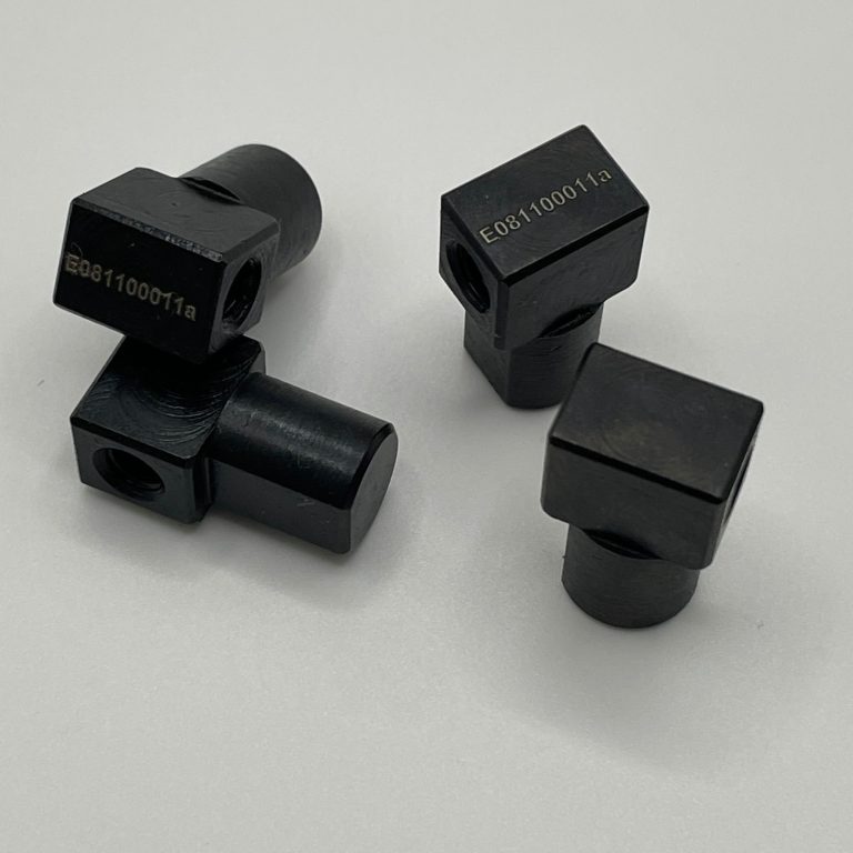 Seriennummer auf brünierten Teilen