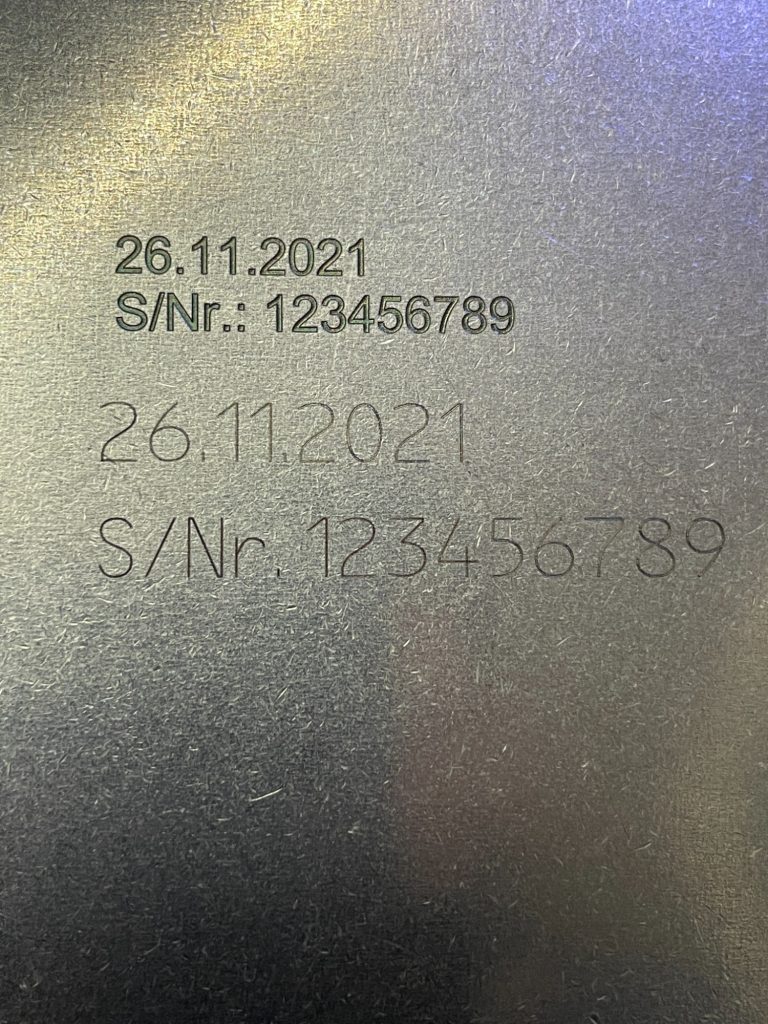 Verschiedene Gravurarten