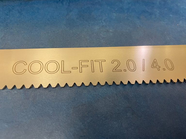 Gravur eines Sägeblattes